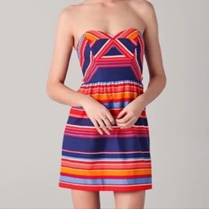 Shoshanna Frannie Strapless Mini Dress Sz 6